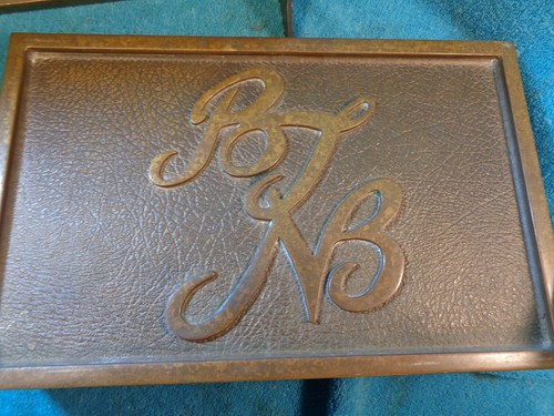 Vtg BTNB Birmingham Trust National Bank Door Bar Push Pull Handle Bookends RARE - Picture 5 of 10