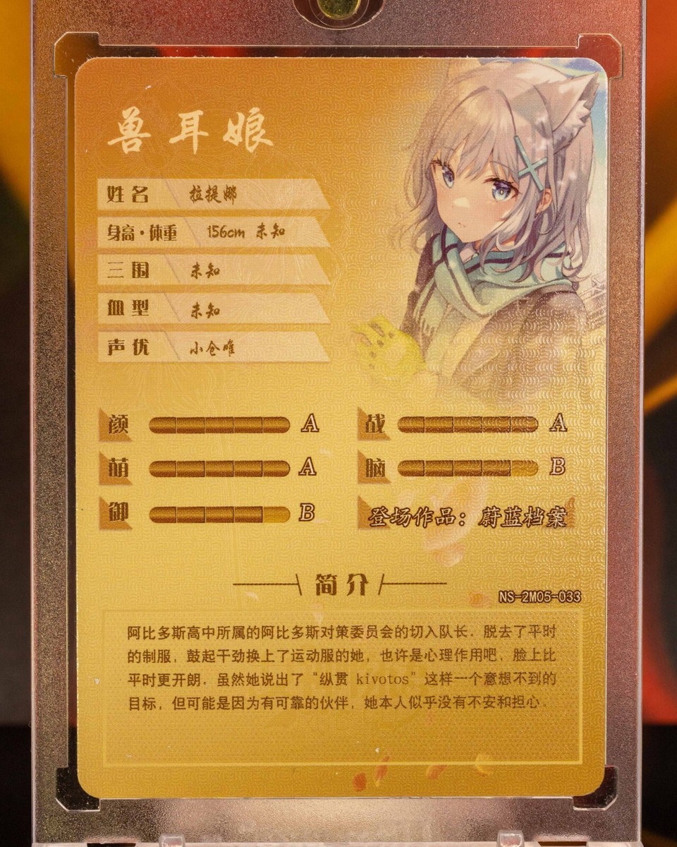 Sunaookami Shiroko SSR - NS-2M05-033- Doujin Card - Holo Foil