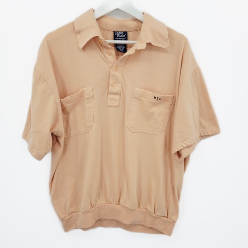 John Blair Polo Shirt Mens Large Short 