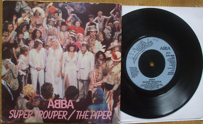 ABBA - Super Trouper / The Piper - EX- 45 + PS