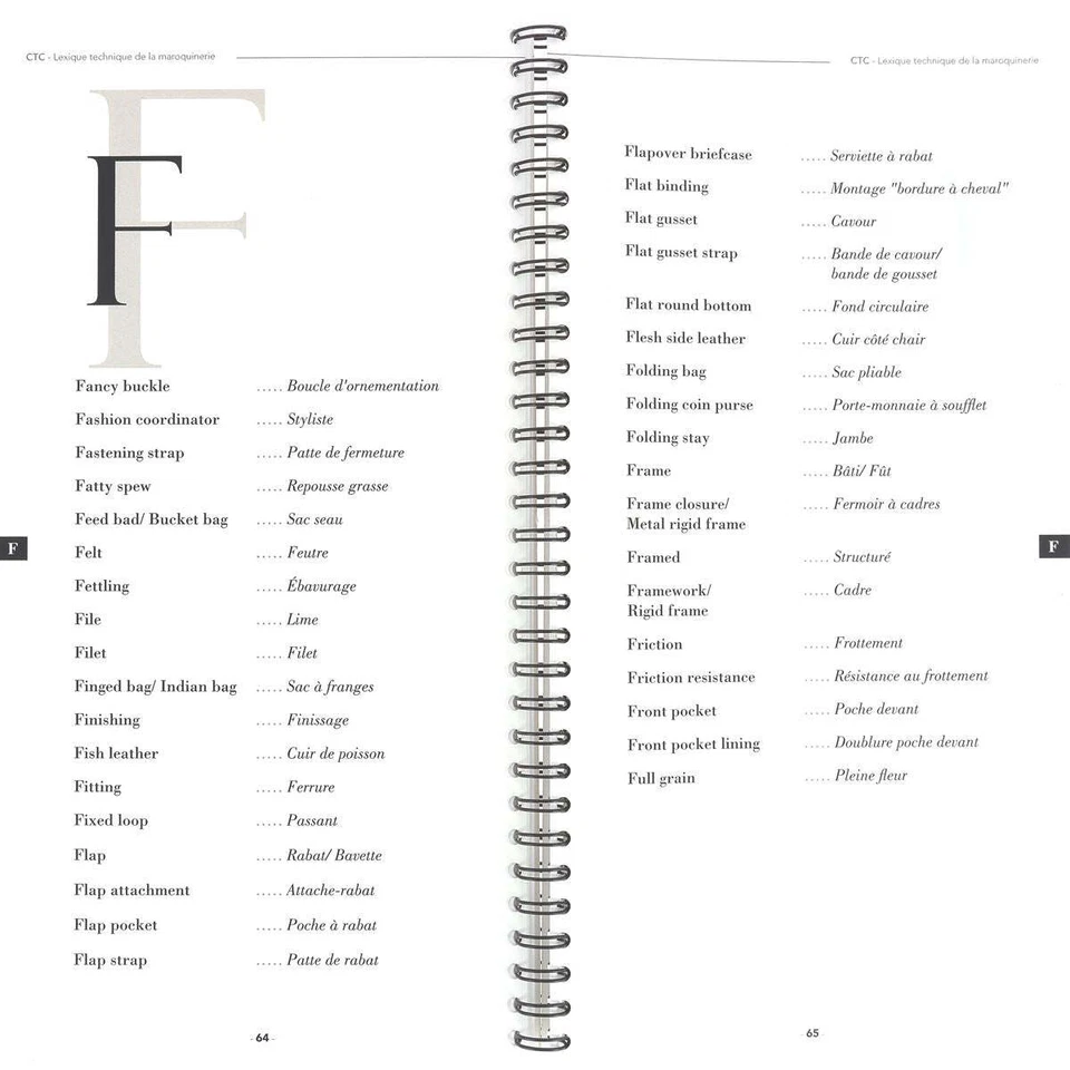 Livre Lexique Technique de la Maroquinerie - Photo 4/4