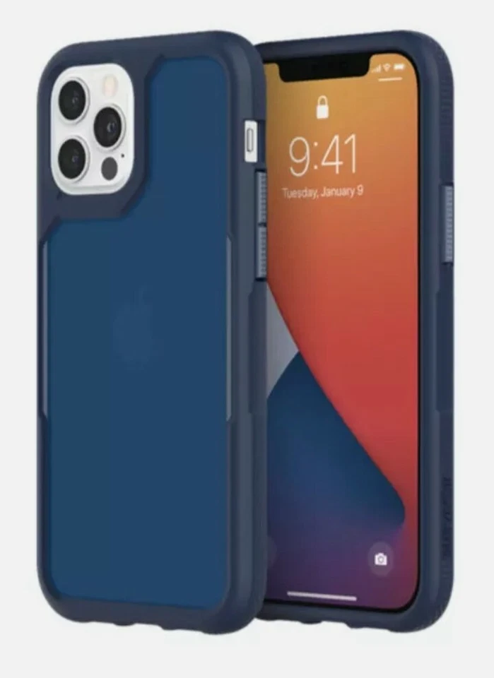 Funda Híbrida Griffin Survivor para Apple iPhone 12 Pro Max 6.7" (2020) Azul $39.99 Foto 3 de 4