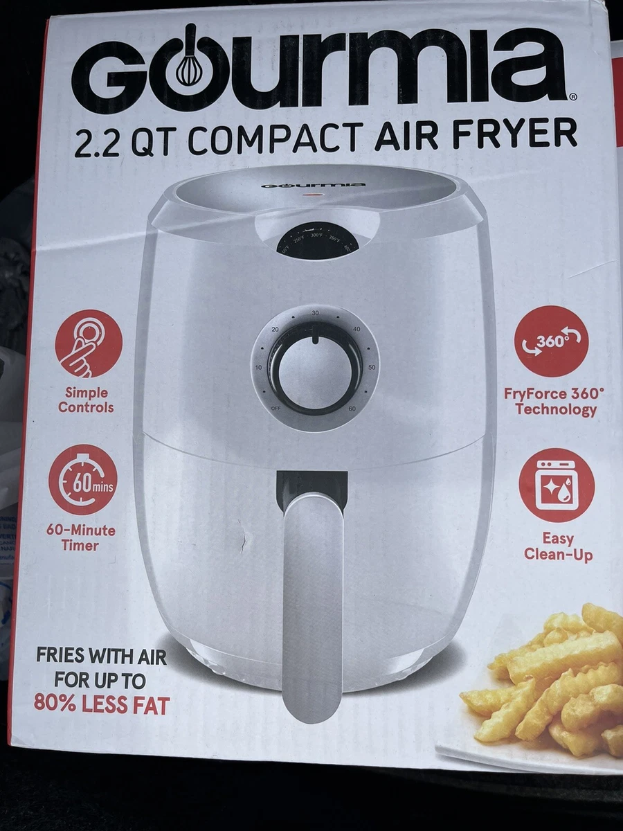  GOURMIA 2.2 QT COMPACT AIR FRYER (White) : Home & Kitchen