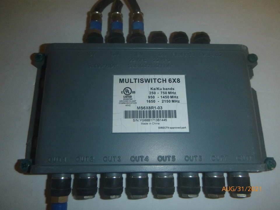 DirecTV Wideband 6X8 Multiswitch KA/KU MS6X8R1-03-Z DTV Satellite Antenna - Image 2 of 4