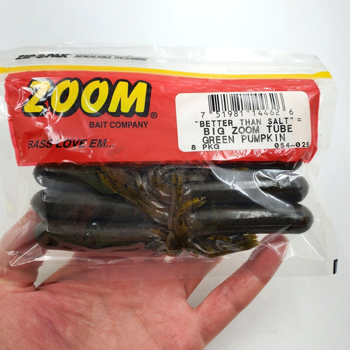 Big Zoom Tube Better Than Salt 8 Count Pack You Choose Color Bass Love