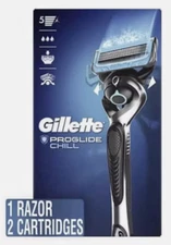 Gillette ProGlide Chill Men's Razor Handle + 2 Blade Refills