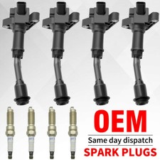 4x Ignition Coil 4x Spark Plug Oem For 2014-2020 Ford Fusion Escape 1.5l Uf735 4x Ignition Coil 4x Spark Plug Oem For 2014-2020 Ford Fusion Escape 1.5l Uf735
