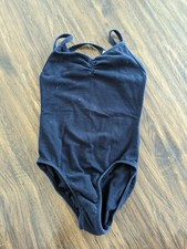 Size 4 5 Danskin Black Ballet Ballerina Leotard Girl Dance Sleeveless