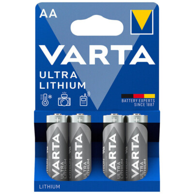 Varta Batterien Ultra Lithium AA FR14505 1,5V 4er-Pack