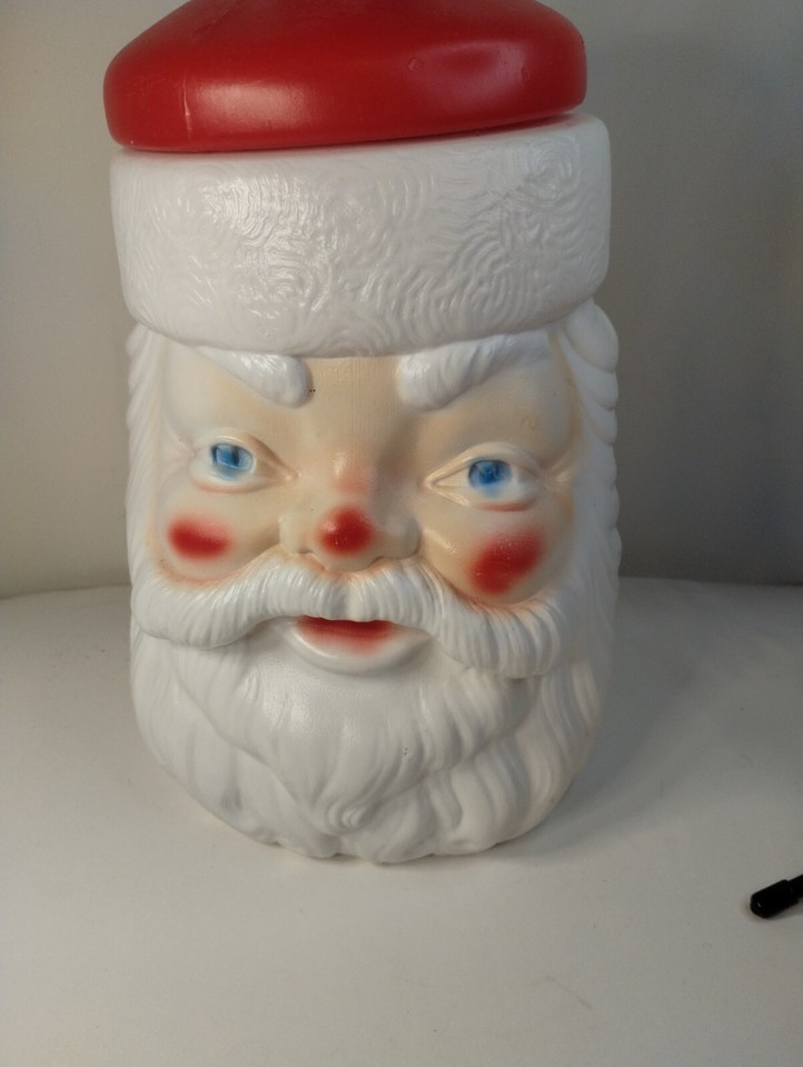 Empire Blow Mold Santa Cookie Jar Christmas eBay