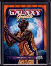 SHAQUILLE O'NEAL 2023-24 Topps Cosmic Chrome Galaxy Greats Orange Refractor #/25