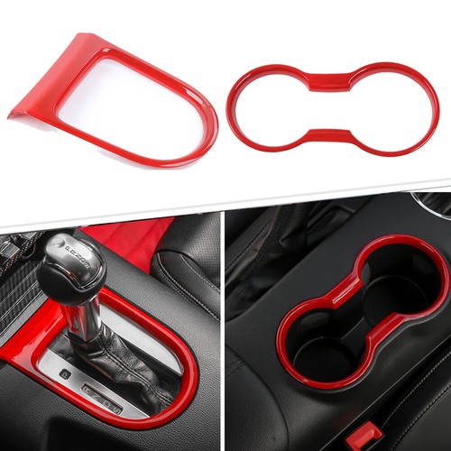 Interior Carbon Fiber Gear Shift Panel Frame Cover Trim for Ford Mustang 2015+ - Picture 2 of 26