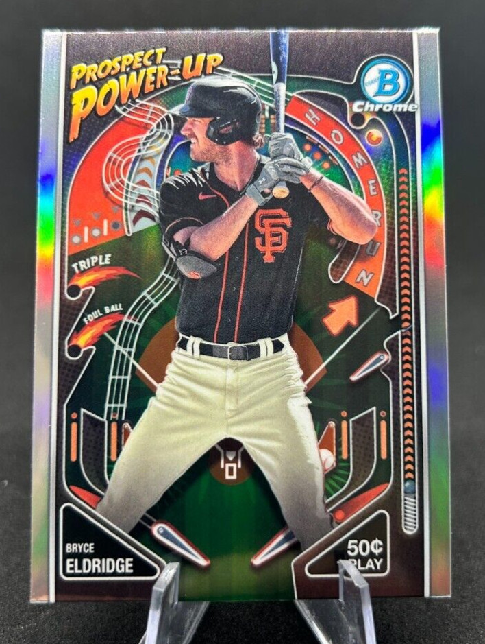 Bryce Eldridge 2024 MLB Topps Bowman Chrome Prospect Power Up #PP-19 Giants