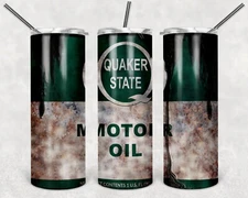 Quaker State Motor Oil Oily Dirty Tumbler Design for 20oz Tumbler Gift For Dad