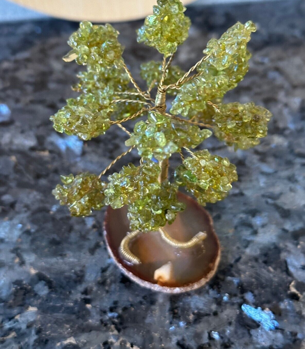 Tree of Life Ornament – Green Fluorite Clusters, Wire-Wrapped Healing Decor - Bild 6 von 8