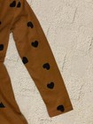 Little Girl Size 5/6 CHILDREN'S PLACE Heart Long-Sleeve Fit & Flare Brown Dress — photo 5