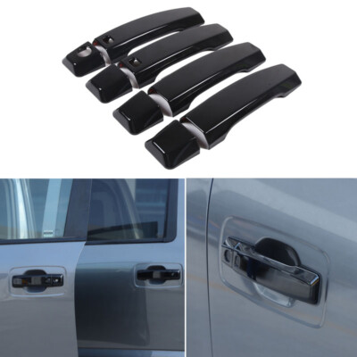 Glossy Black Door Handle Covers For Nissan Titan 2004-2015 | 4-Piece Overlay Set | Easy Upgrade