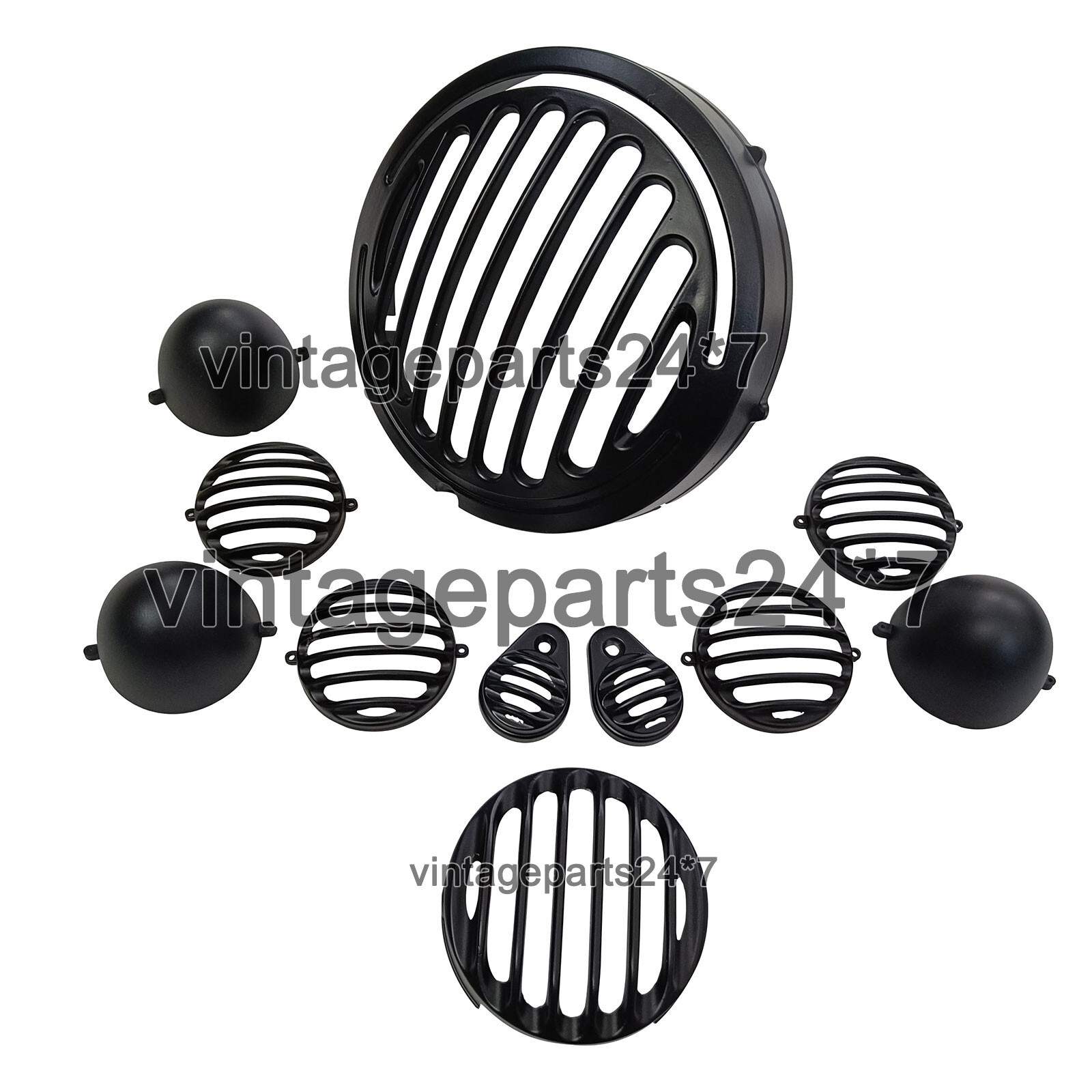 Royal Enfield Headlight Grill Black" für New Classic Reborn