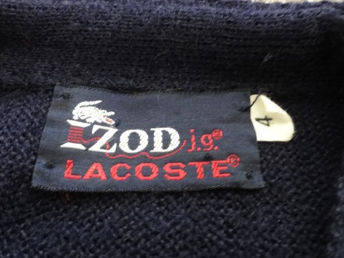 BOYS IZOD LACOSTE NAVY BLUE CARDIGAN SWEATER SIZE 4 - Picture 5 of 6