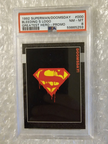 1992 DC Comics Superman Doomsday Prototype Card #000. Death of Superman PSA 8 - Picture 1 of 2