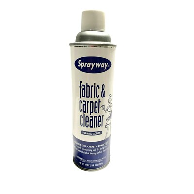 SPRAYWAY FABRIC CLOTH CARPET UPHOLSTERY Cleaner with Foaming Action 19oz HTF