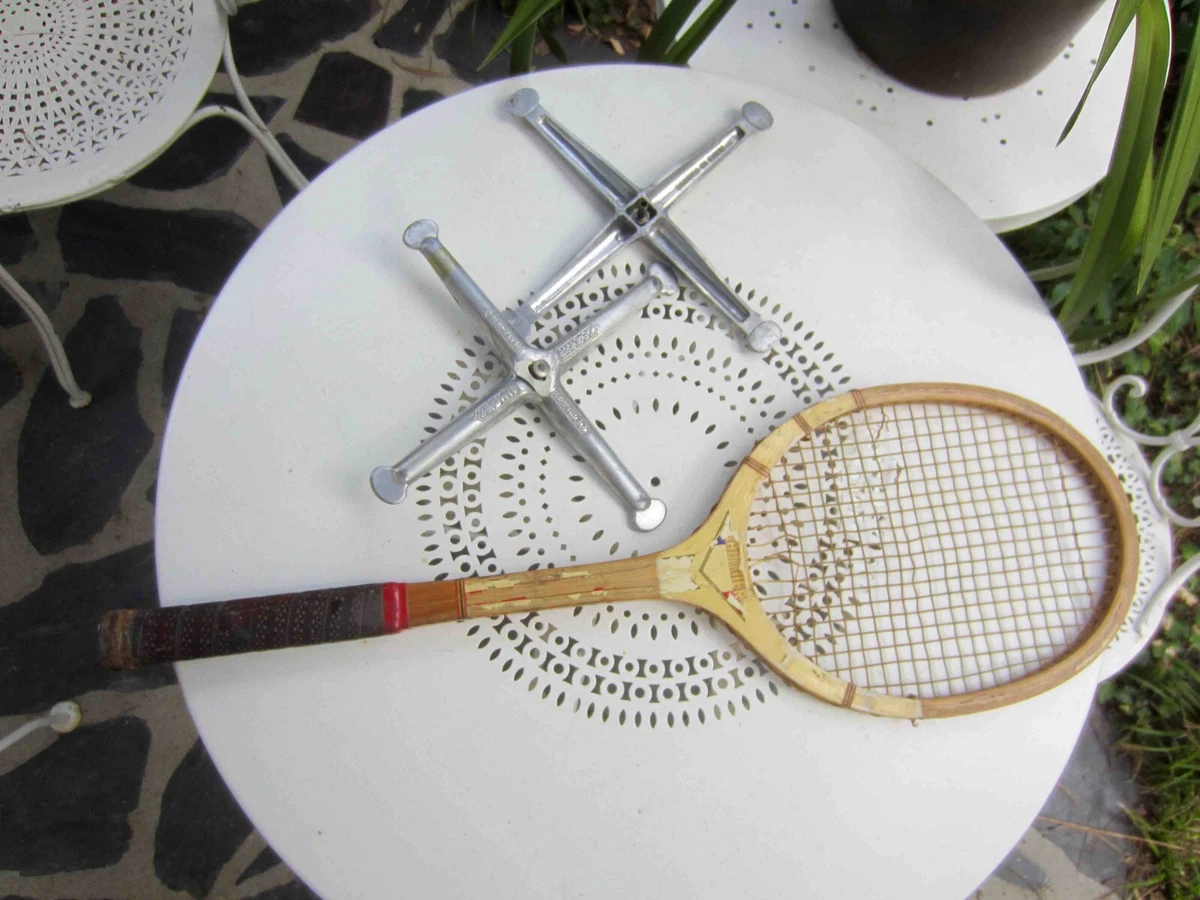 ancienne raquette Gauthier Sport en bois vintage retro