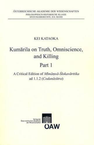 Kumarila on Truht, Omniscience and Killing Part 1: A Criticial Edition of Mimams - Afbeelding 1 van 1