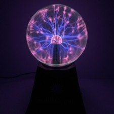 Smithsonian Plasma Ball Lamp Touch Reactive Globe Light Decor