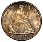 1877-CC 50C Liberty Seated Half Dollar PCGS MS64