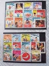 2 plaquettes de timbres Jeux Olympiques Mexico