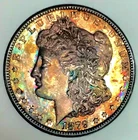 1879 S MORGAN DOLLAR! PROOF LIKE STUNNER! RAINBOW PL GEMBU++ WOW COIN  NR #64503