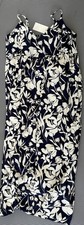 Target A New Day Midi Maxi Dress Seesucker Elastic Back Thin Straps L Cotton