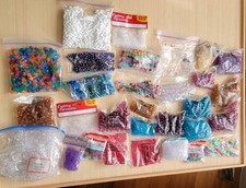 Large Lot Of Mixed Plastic Beads