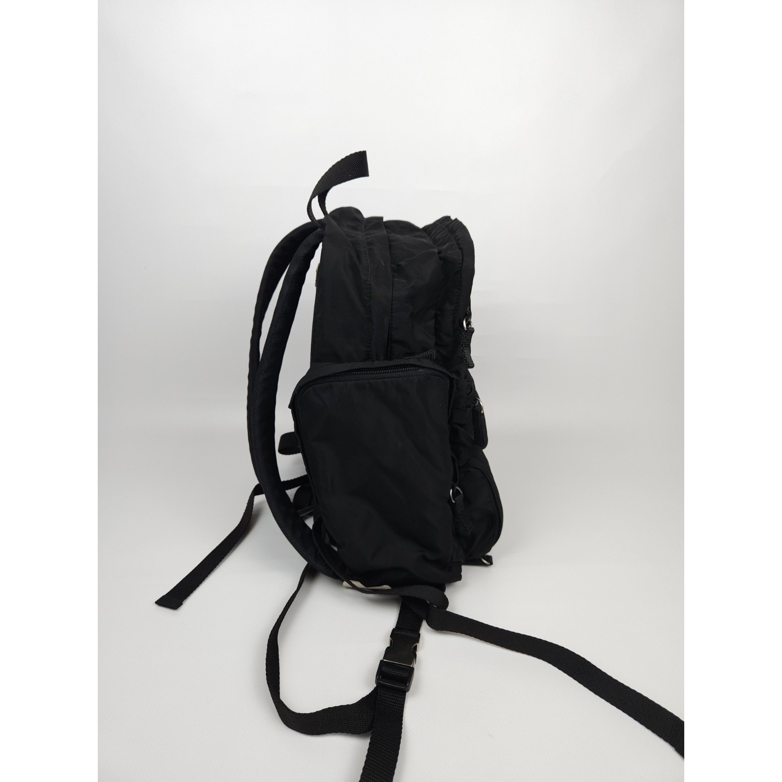 Prada triangle logo nylon multipocket backpack - image 4