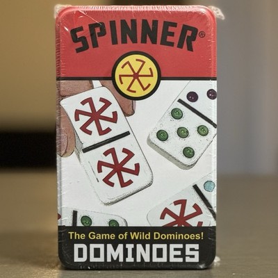 Spinner Colored Dot Dominoes Set with 66 Tiles Wild Gameplay - New Sealed