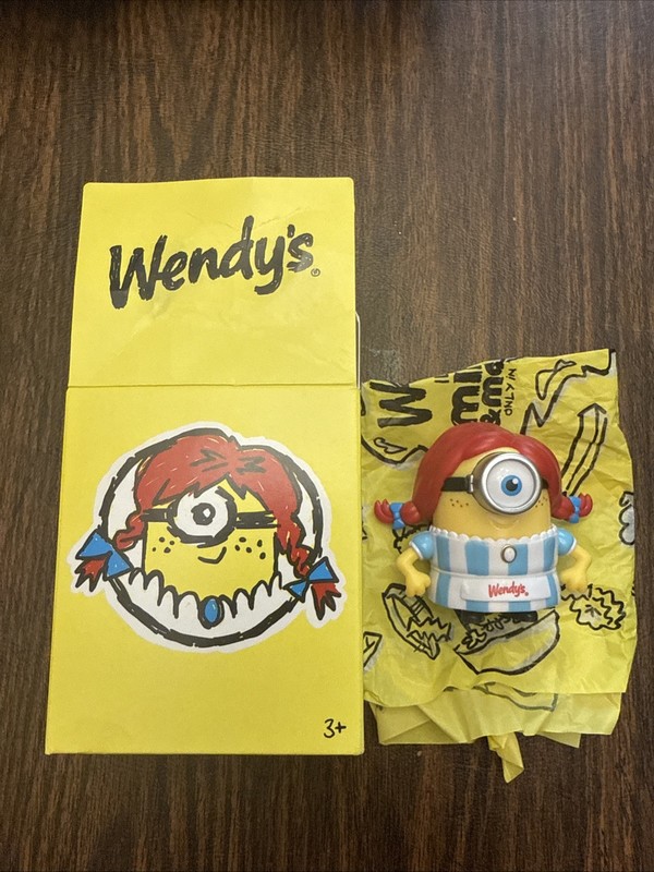 WENDY'S MINION AND MONSTERS ADULT MEAL TOY- MINION WENDY