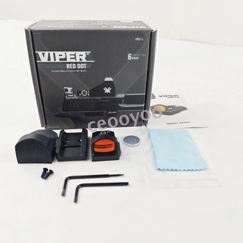 Vortex VRD-6 Viper Red Dot 6 MOA con montaje en riel Picatinny Foto 2 de 4