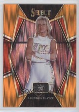 2022 Panini Select WWE Premier Level Orange Flash Prizm Alundra Blayze #137 0e50