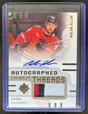 2024-25 Upper Deck Ultimate Nolan Allan Debut Threads Patch Auto RC #/199