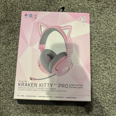 Razer Kraken Kitty V3 Pro Quartz Wireless RGB Headset Pink/White