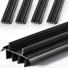 Door Bottom with Vinyl Fins 36" Long 1 3/4" Wide Threshold Seal Bottom of Doo...