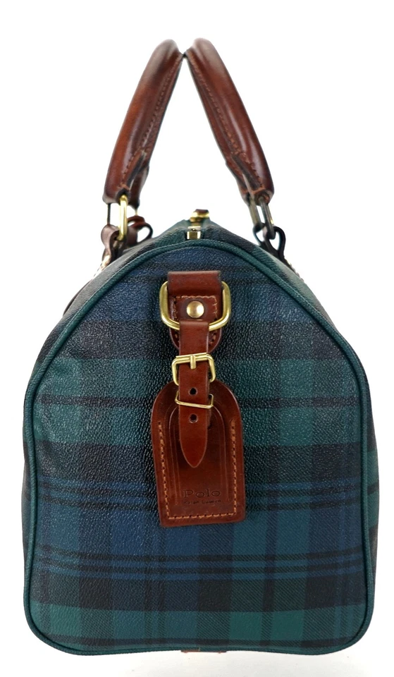 Vintage POLO Ralph Lauren Boston Top Handle Blackwatch Tote Bag Unisex + Extras - Image 4 of 4