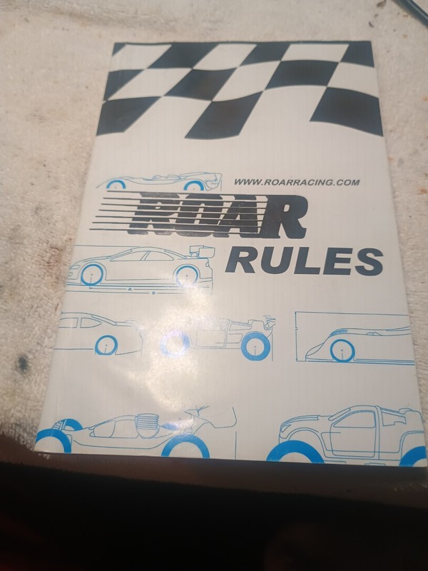 Vintage Rc Roar Rules Book ( Losi Truggy Xray Hpi Touring Car Roller B6 B7 B4 B3
