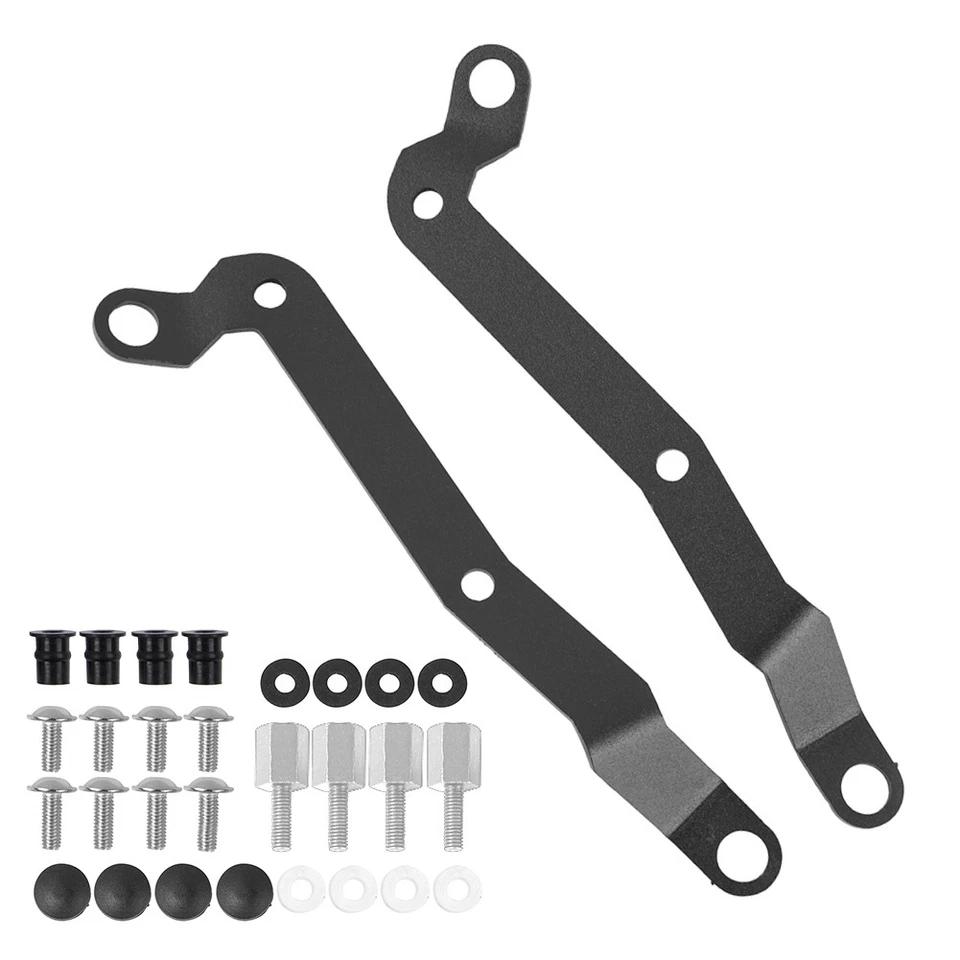 WOLFLINE Moto Front Windscreen w/ Mounting Bracket for Kawasaki Z900 2020-2024 - Image 3 of 4