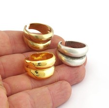 Adjustable Brass Ring 18.75mm 8.5US inner size 3014