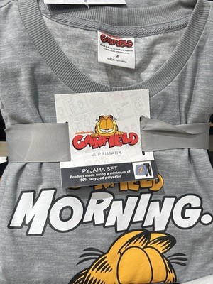 Garfield The Cat Herren Pyjama Set lang UK Größen XS-2XL