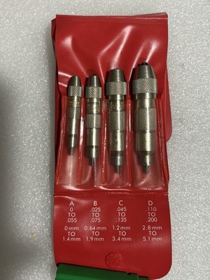 SPECIALTY Starrett No. S 240 Pin Vises Set New Old Stock as Pictured