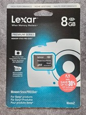 Carte mémoire Memory Stick Pro Duo Lexar 8 gb neuve