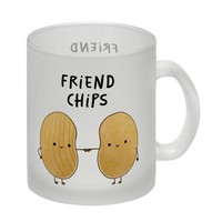 Chips Freundschaft Glas Tasse Mit Spruch Friendchips