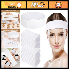 150 PCS Disposable Hair Bands, Non-Woven Spa Headbands for Makeup  Travel, Hair
